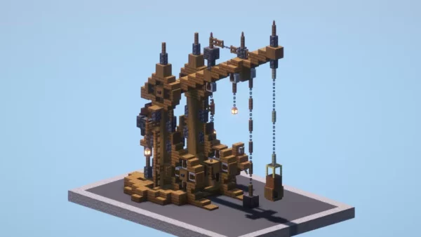 Medieval Wooden Crane